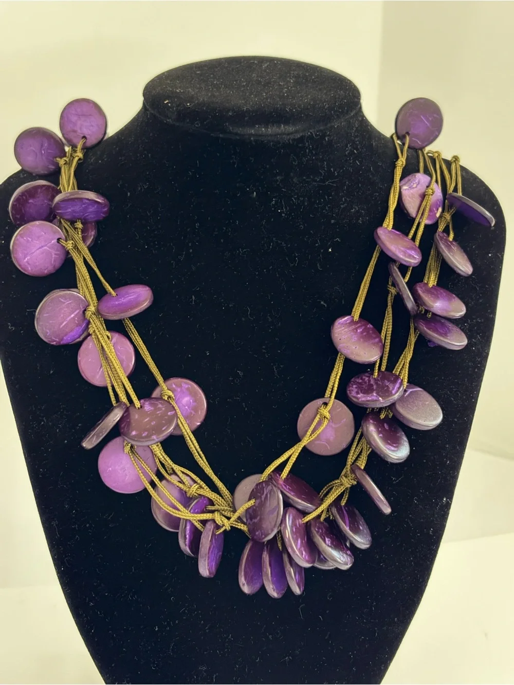 Handcrafted Green and Purple Turtle Pendant Necklace